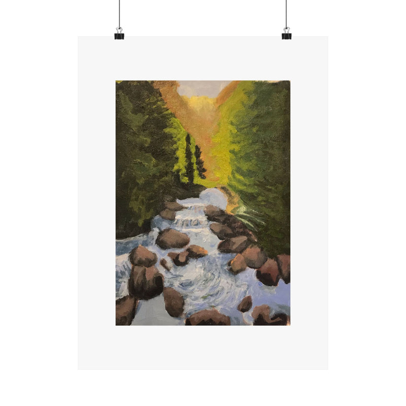 "Rushing Water" Print by Bean Fairbanks