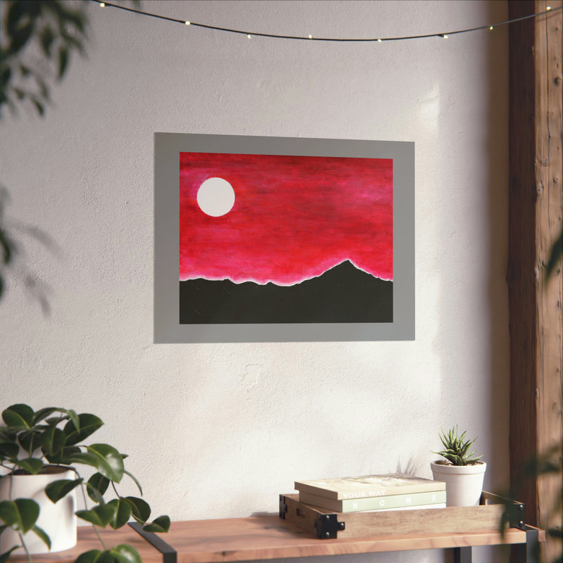 "Moon and Mountains" poster by Rita Howard