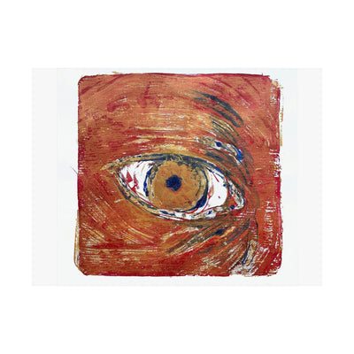 "Collagraph Eye" Print by Leigh Legler