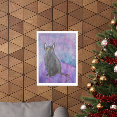 "Watercolor of Cat" print by Liana