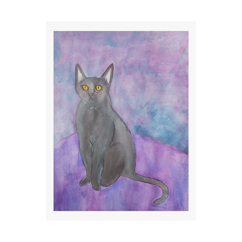 "Watercolor of Cat" print by Liana