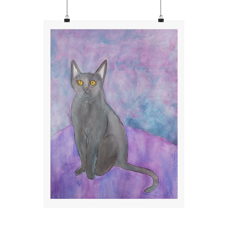 "Watercolor of Cat" print by Liana