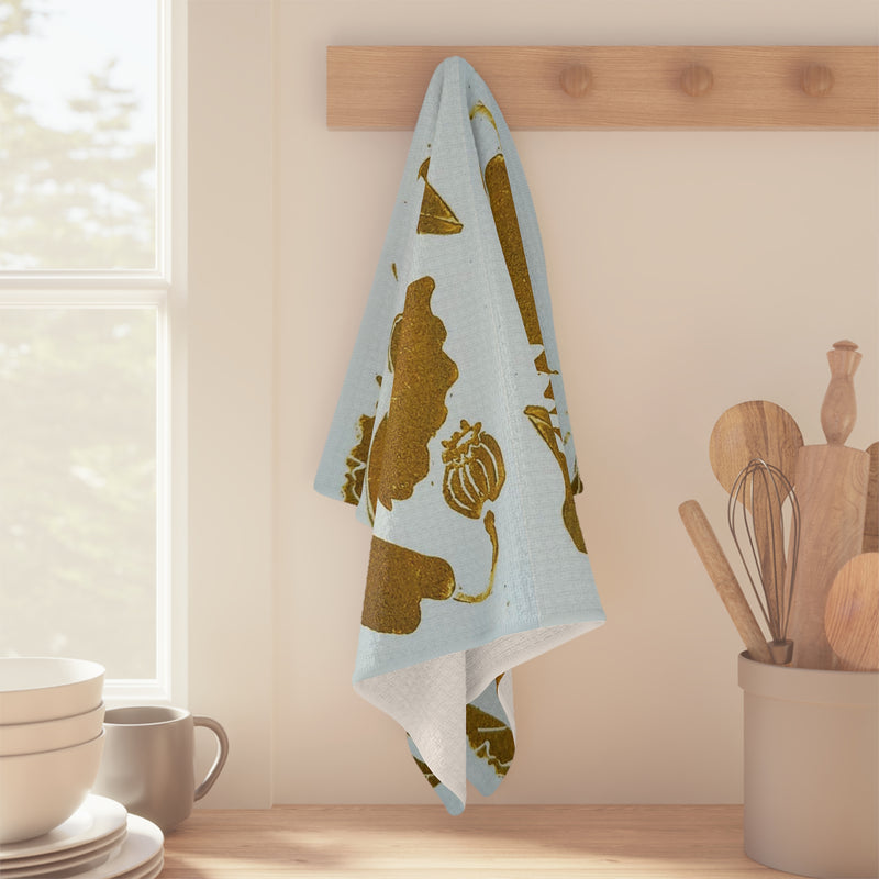 "Poppy Print" Tea Towel by Shari Diwata