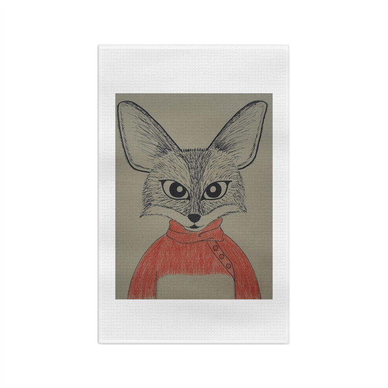 "Fox" Tea Towel by Shari Diwata