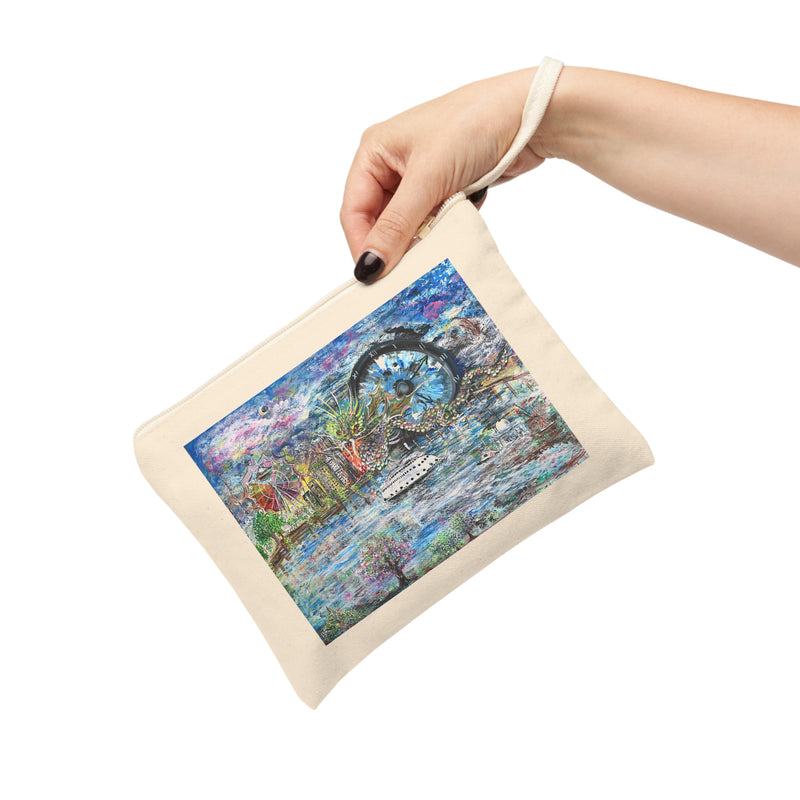 "Time Loop" Zipper Pouch by SavedByMary