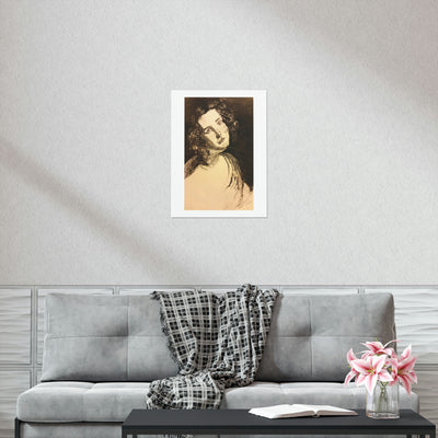 "Study of a Woman" Print by B.
