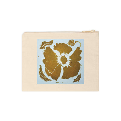 "Poppy Print" Zipper Pouch by Sher