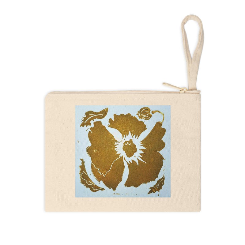 "Poppy Print" Zipper Pouch by Sher